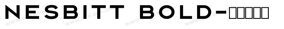 Nesbitt Bold字体转换